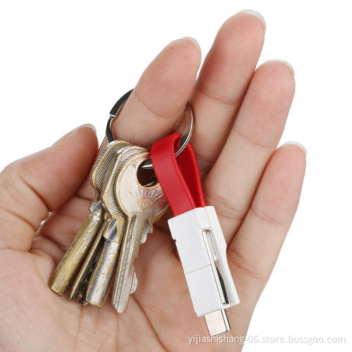 Yijiashishang 2019 Hot Christmas Promotion Gifts 3 in 1 Magnetic keychain usb data charging cable